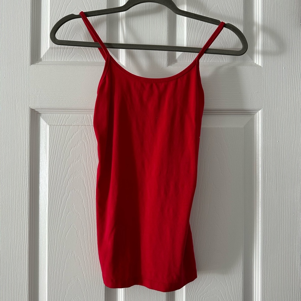 Red and Blue Tank Tops